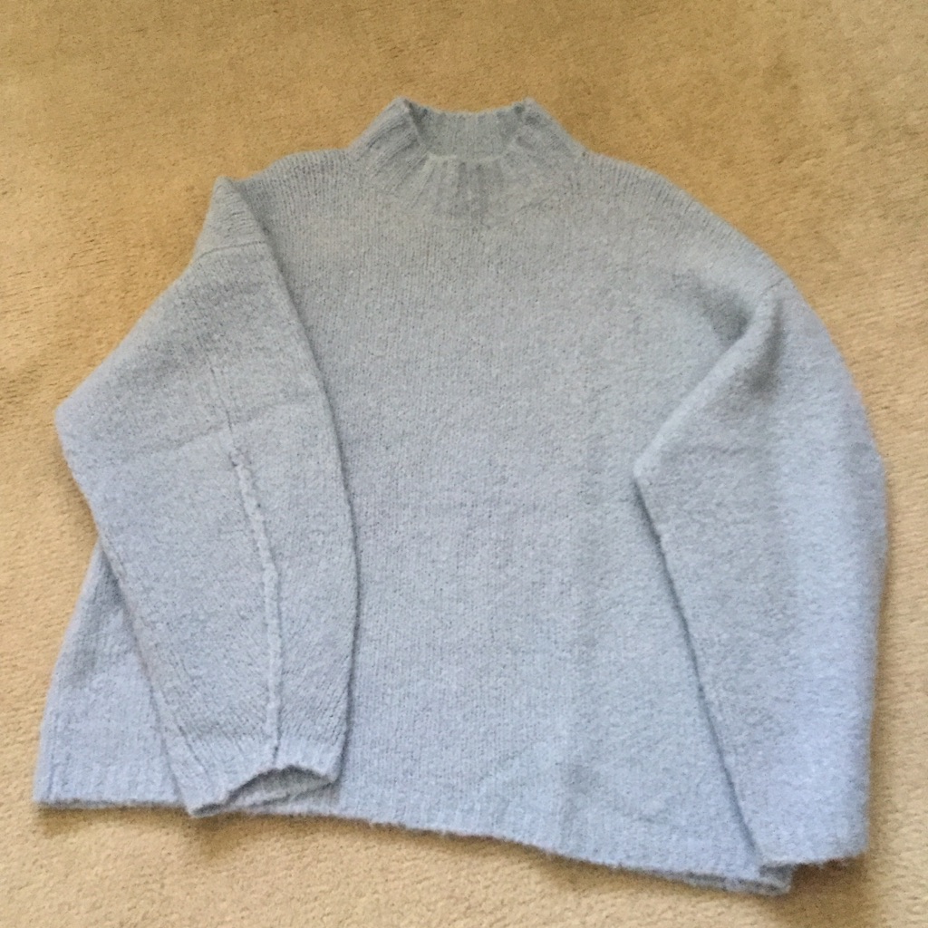 Nwot Philip Lim 3.1 Sky Light Blue Boxy Alpaca Wool Sweater